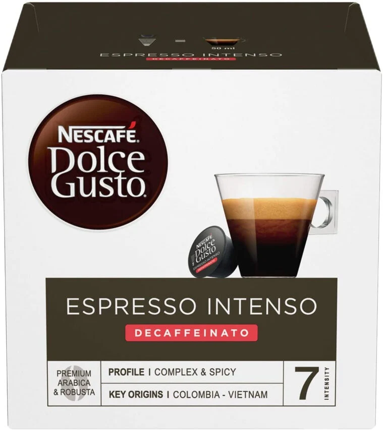 Nescafé Dolce Gusto Espresso Intenso Decaffeinato Capsule caffè Tostatura media 34 pz
