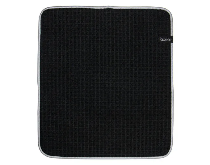 LADELLE Abtropfmatte Mega Waffle 41x45 cm schwarz