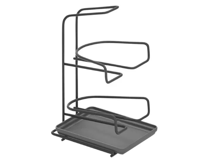 METALTEX Abtropfgestell Moka-Station 3 Lava schwarz 16x12x20 cm