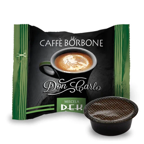 Caffe Borbone Don Carlo Miscela Verde/Dek Capsule caffè 100 pz