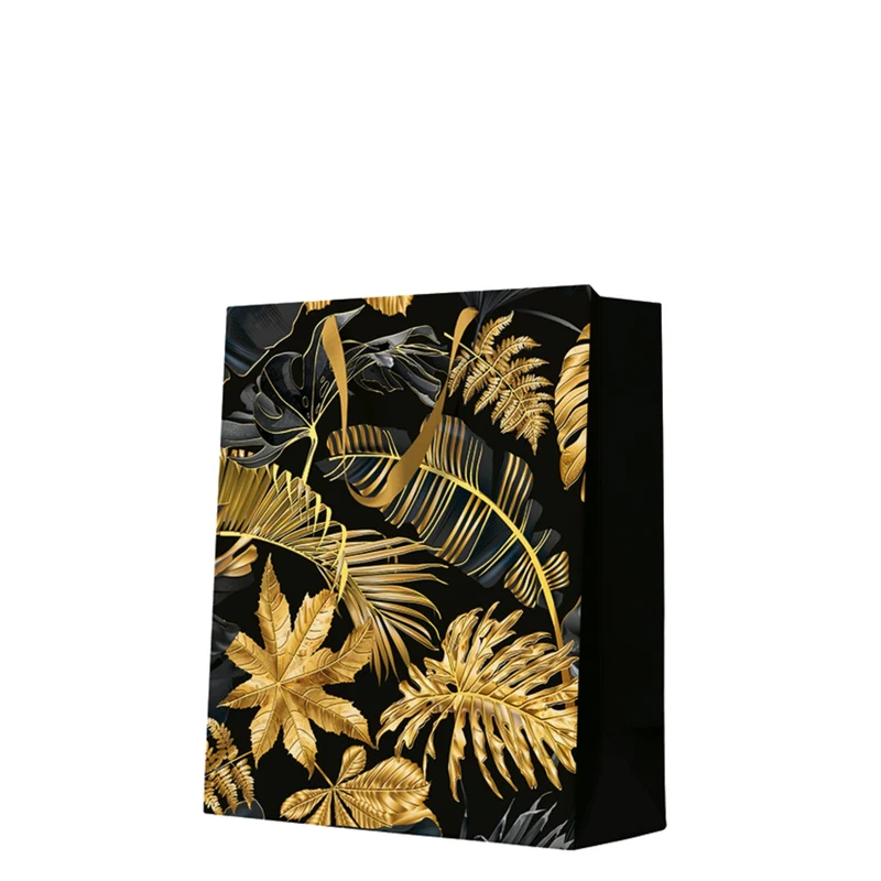 Geschenktüte Large Premium Golden Leaves