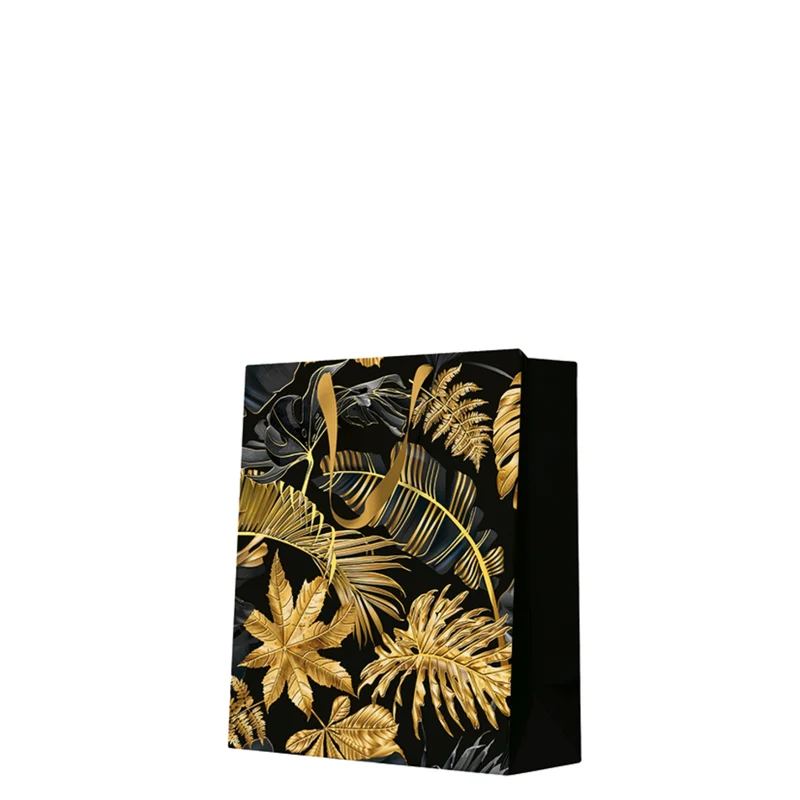 Geschenktüte Medium Premium Golden Leaves