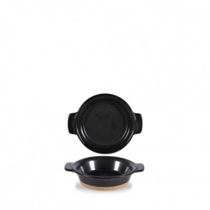 Igneous Black Topf mit Griffen 12cm 19cl