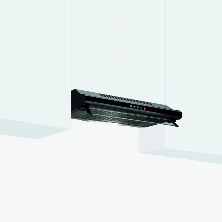Glem Gas GHC931BK Cappa Aspirante a Incasso Nero 235 m³/h C