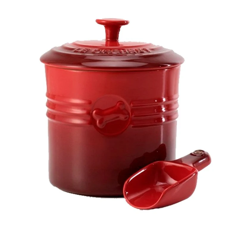 Bote contenedor con cuchara Le Creuset