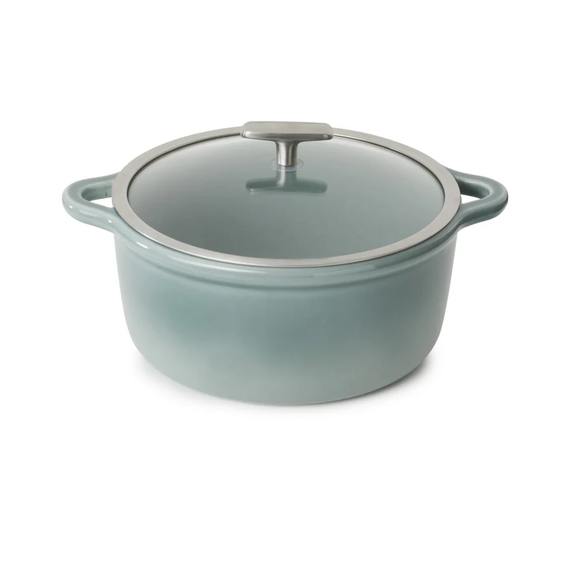 Bombance Induktionskasserolle D26cm wolkengrau Glasdeckel
