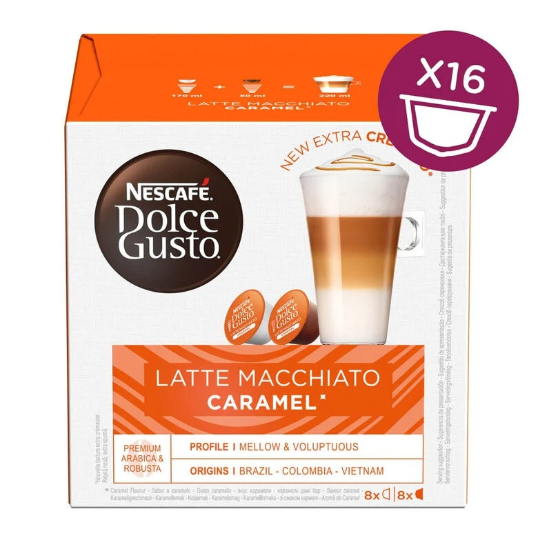 Nescafé Dolce Gusto Caramel Latte Macchiato Capsule caffè 16 pz