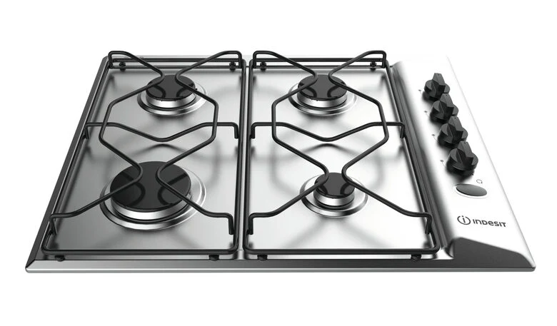 Indesit PAA 642 IX/I Acciaio inossidabile Da incasso 58 cm Gas 4 Fornello(i)