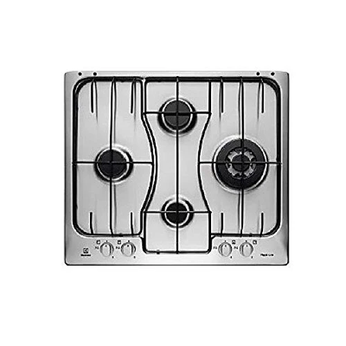 Electrolux RGG6243LOX Nero, Acciaio inossidabile Da incasso Gas 4 Fornello(i)