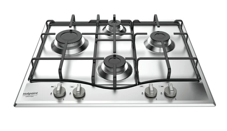 Hotpoint PCN 642 IX/HAR piano cottura Acciaio inossidabile Da incasso 59 cm Gas 4 Fornello(i)