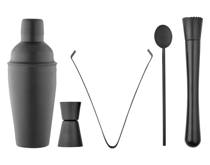 TEMPA Cocktailset 5-tlg. Aurora black matt