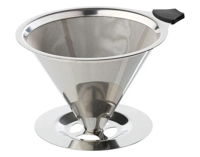 CILIO Dauerkaffeefilter mit Standfuss Inox Grösse 4 ø 12.5x9 cm