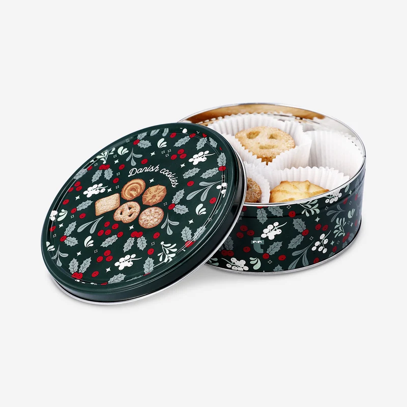 Butter cookies in tin box