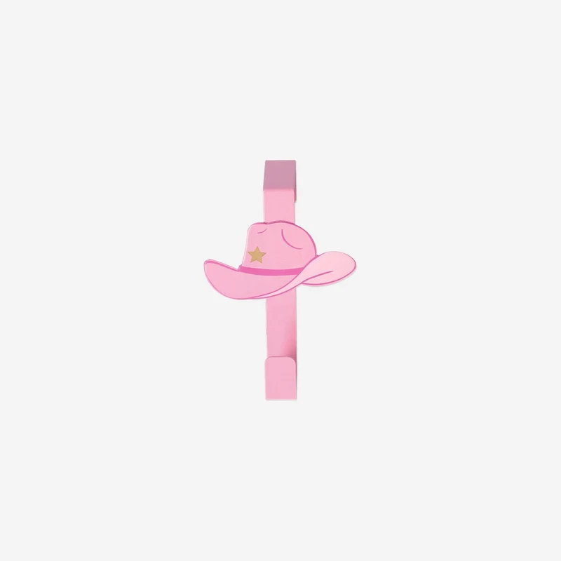 Pink cowboy hat hook