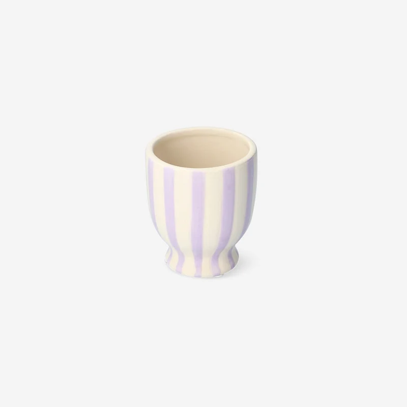Striped purple flowerpot - Small
